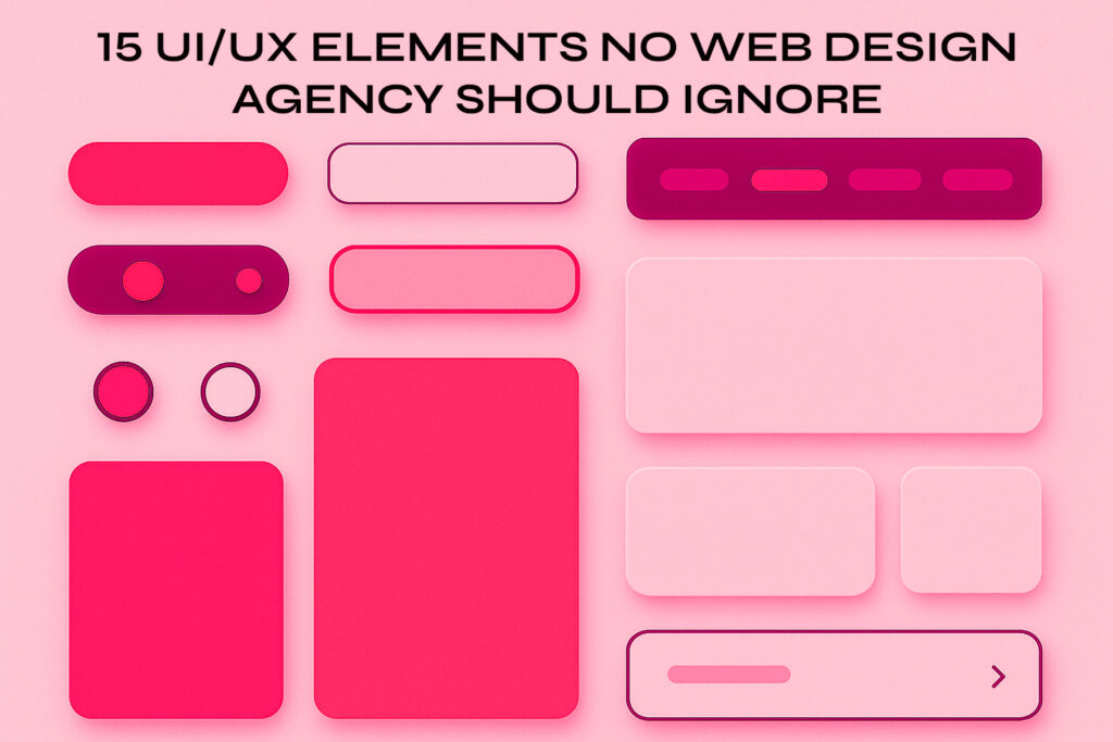UI UX Elements Web Design Excalt Technology